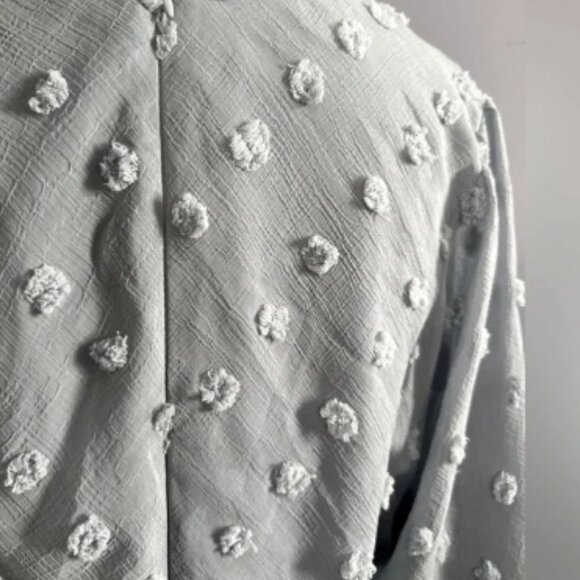 Anthropologie Eri + Ali Michaela Textured Balloon Sleeves Midi Dress 🆕⌚📦🏃💨🚚 - Picture 5 of 7